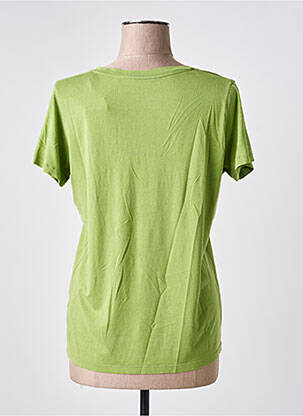 T-shirt col v manches courtes vert MAYJUNE femme