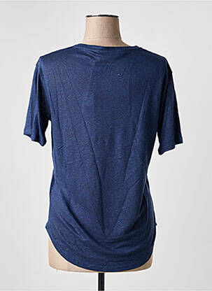 T-shirt col v manches courtes bleu NOTSHY femme