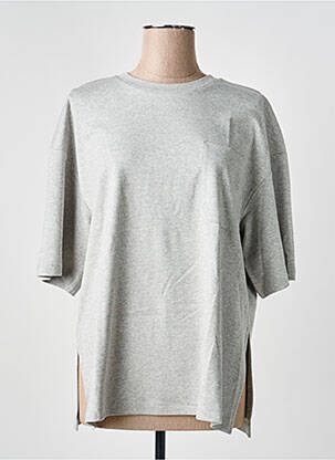 T-shirt coupe droite manches courtes gris WEEKEND MAXMARA femme