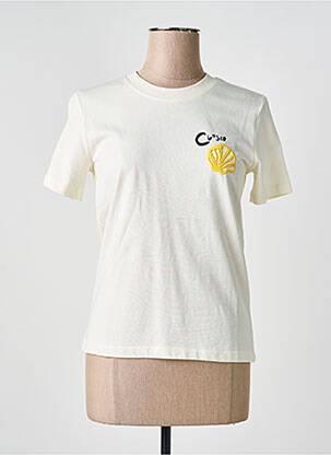 T-shirt stretch manches courtes jaune CLOSED femme