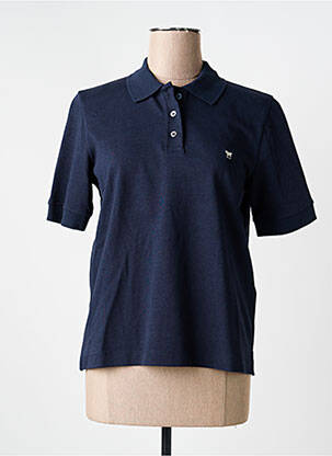 Polo broderie manches courtes bleu WEEKEND MAXMARA femme