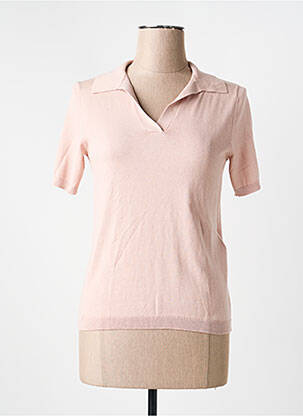 Pull stretch manches courtes rose WEEKEND MAXMARA femme