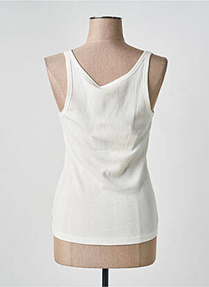 Débardeur tissage côtelé sans manche beige CLOSED femme