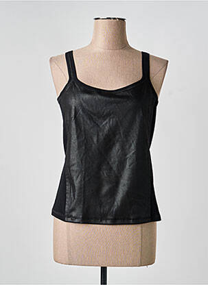 Top stretch fines bretelles noir BEATE HEYMANN femme