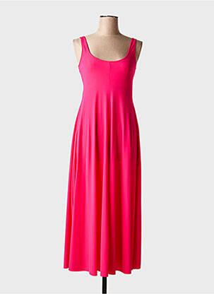 Robe longue sans manche sans manche rose INDIES femme