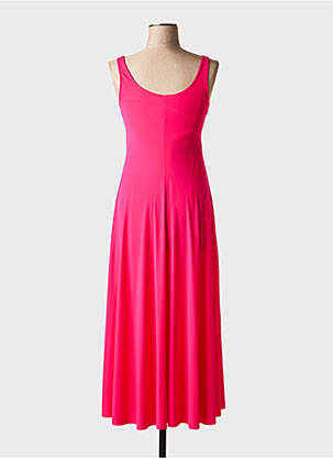 Robe longue sans manche sans manche rose INDIES femme