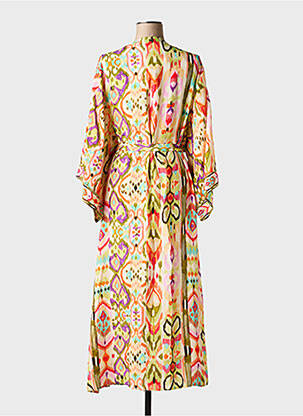 Veste kimono col v jaune LOLA CASADEMUNT femme
