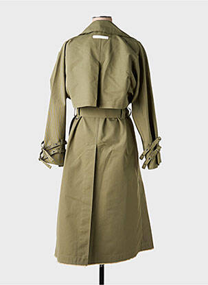 Trench tissage popeline sans capuche vert OOF WEAR femme