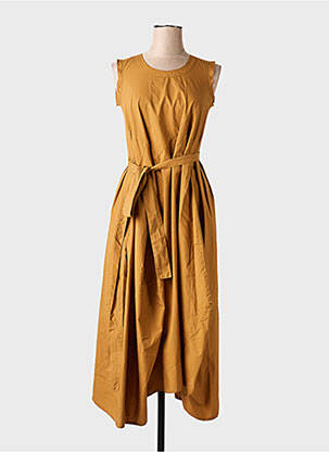 Robe longue sans manche sans manche marron HIGH femme