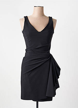 Robe courte sans manche sans manche noir INDIES femme