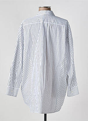Tunique manches longues col chemisier bleu HIGH femme