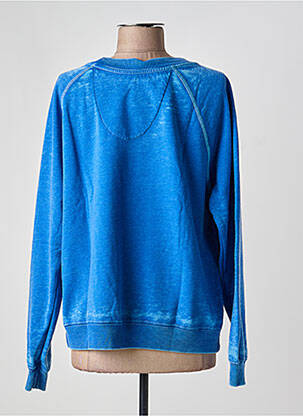 Sweat-shirt stretch manches longues bleu RECYCLED KARMA femme