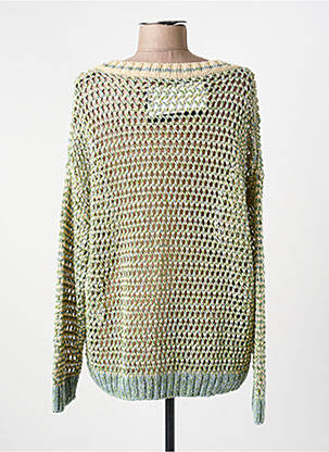 Pull maille ajourée manches longues vert WEEKEND MAXMARA femme