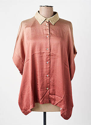 Chemisier manches courtes manches courtes rose NOTSHY femme