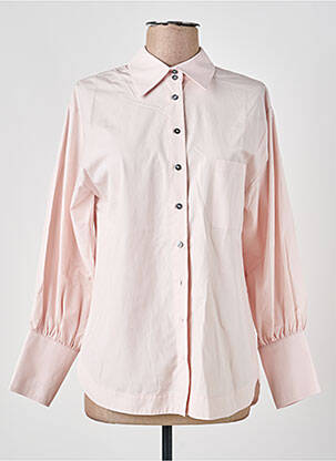 Chemisier coupe droite manches longues rose HANA SAN femme