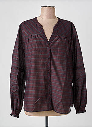 Chemisier coupe droite manches longues rouge MOS MOSH femme