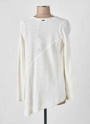 Pull tunique stretch manches longues beige HIGH femme