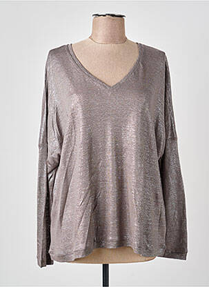 Top stretch manches longues gris NOTSHY femme