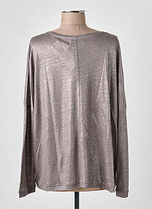 Top stretch manches longues gris NOTSHY femme