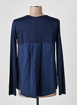 Top stretch manches longues bleu fonce HIGH femme