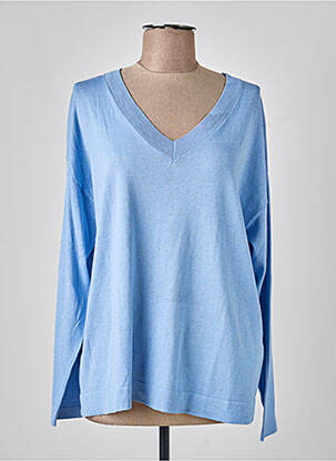 Pull col v manches longues bleu WEEKEND MAXMARA femme