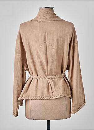 Veste kimono manches longues marron NOTSHY femme