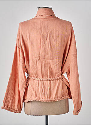 Veste kimono manches longues rose NOTSHY femme
