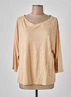 T-shirt manches 3/4 manches 3/4 beige NOTSHY femme
