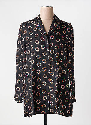 Tunique manches longues imprimé fantaisie noir MAX MARA femme