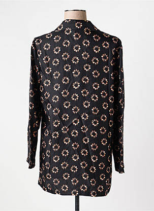 Tunique manches longues fermeture boutonnée sur le devant noir MAX MARA femme