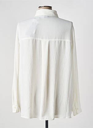 Chemisier tissage crêpe manches longues beige MARC CAIN femme