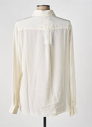 Chemisier tissage crêpe manches longues beige WEEKEND MAXMARA femme