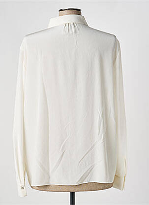 Chemisier tissage crêpe manches longues beige MARC CAIN femme
