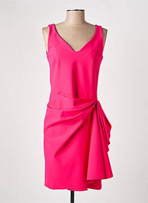 Robe courte sans manche sans manche rose INDIES femme
