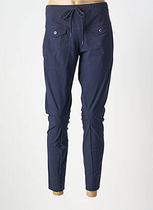 Pantalon slim taille élastique taille normale bleu INDIES femme
