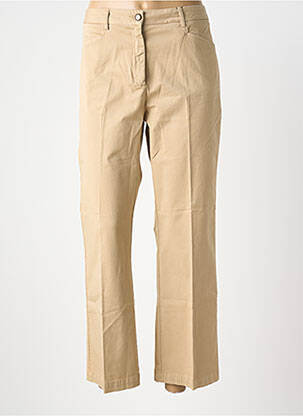 Pantalon droit stretch taille normale beige MAYJUNE femme