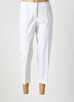 Pantalon 7/8 taille à pinces taille normale blanc RAFFAELLO ROSSI femme