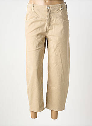 Jeans coupe droite stretch taille normale beige CLOSED femme