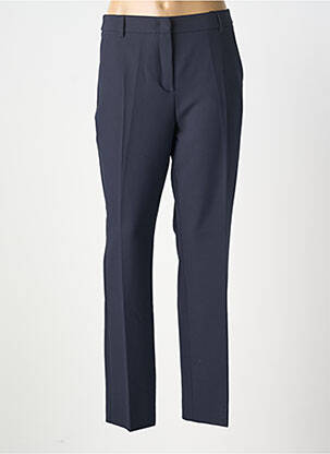 Pantalon droit taille à pinces taille normale bleu WEEKEND MAXMARA femme