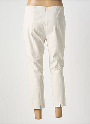 Pantalon 7/8 coupe cigarette taille normale beige RAFFAELLO ROSSI femme