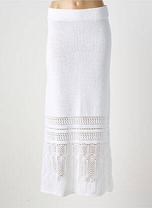 Jupe longue coupe droite blanc NOTSHY femme