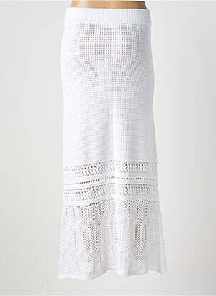Jupe longue coupe droite blanc NOTSHY femme