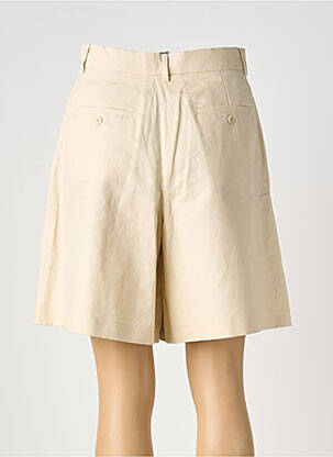 Short taille à pinces taille haute beige MAX MARA femme