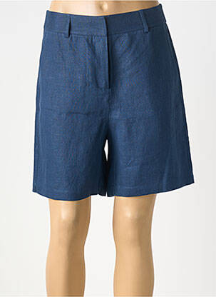 Short taille à pinces taille haute bleu ESTHEME femme