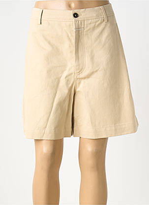 Short fermeture zippée sous rabat boutonné taille normale beige CLOSED femme