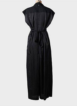 Combi-pantalon fermeture boutonnée sur le devant manches courtes noir HIGH femme