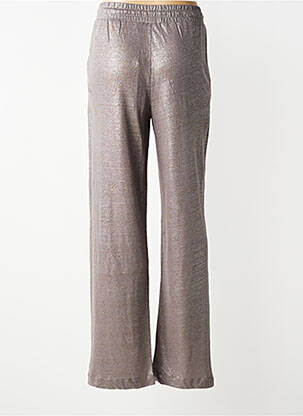 Pantalon droit taille élastique argent NOTSHY femme
