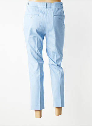 Pantalon 7/8 fermeture zippée sous rabat avec crochet bleu MAX MARA femme