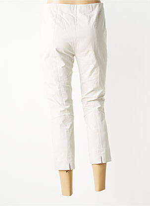 Pantalon 7/8 tissage popeline taille normale beige RAFFAELLO ROSSI femme