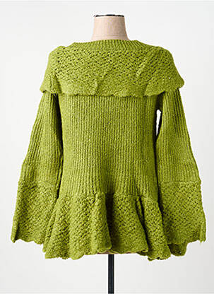 Pull coupe cintrée manches longues vert RHUM RAISIN femme